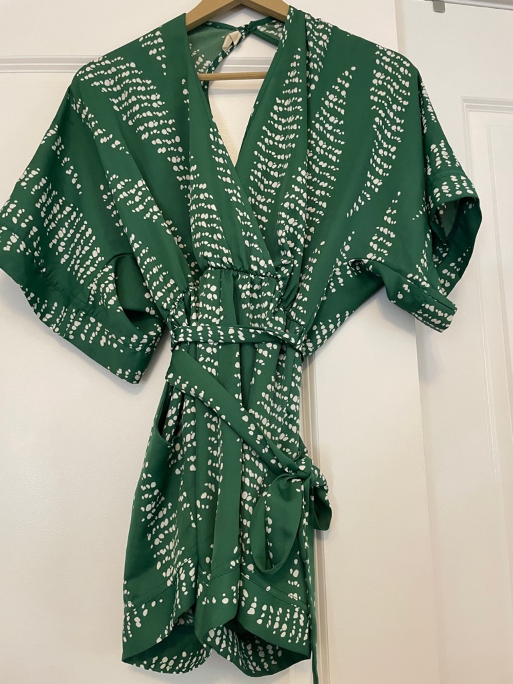 Green Printed Romper